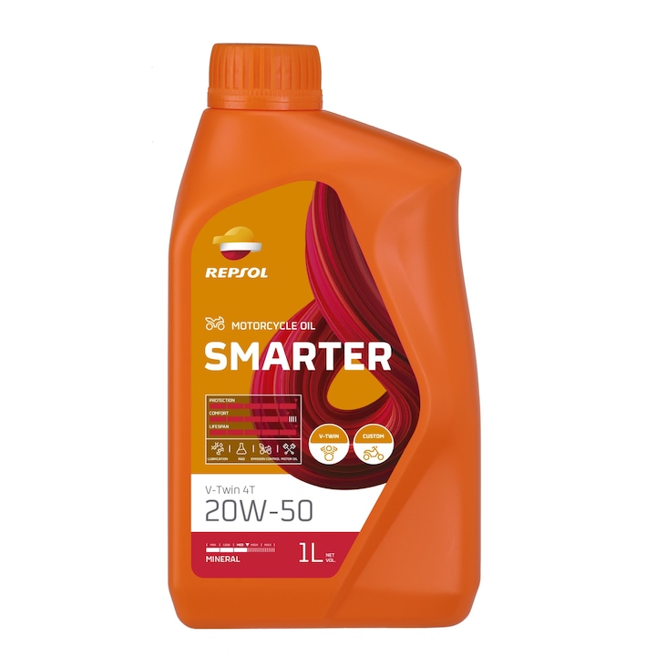 Repsol Smarter (Moto) V-Twin 4T 20W-50 1L motorolaj
