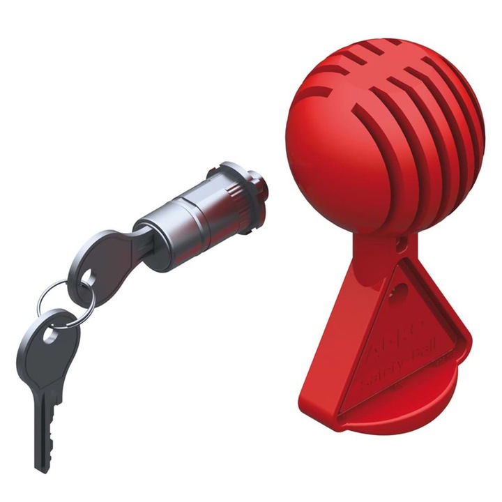 Incuietoare Ak-Ko Tip Ak161/Ak270, metal/plastic, rosu/argintiu