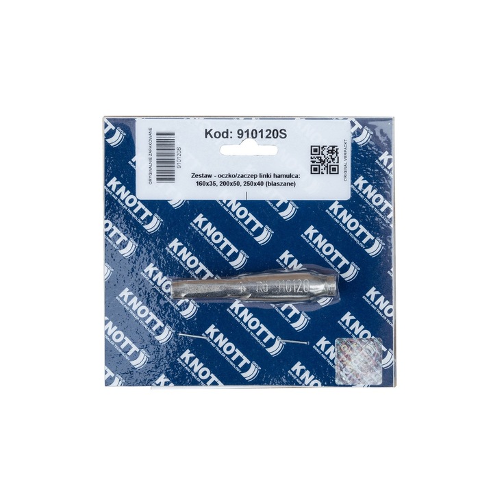 Capsa cabla de frana pentru axa, KNOTT, 160x35/200x50/250x40, Argintiu