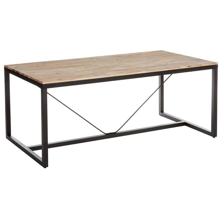 Masa decorativa, Atmosphera Createur d'interieur, Lemn,180x90 cm, Maro