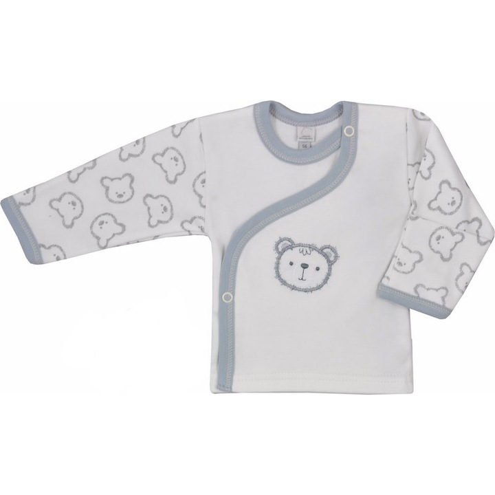 Bluza cu maneca lunga pentru baieti Koala Happy Baby 04-719A, Alb 68 CM