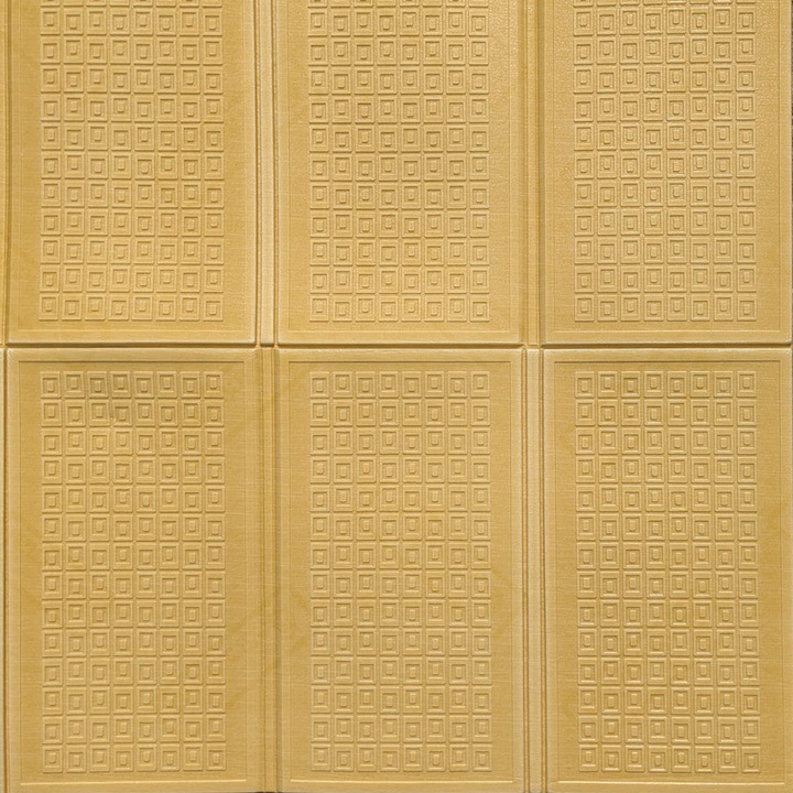 Covor de joaca auriu Casmatino® pentru copii 200x140 cm – Gold Mat, Termoizolant, Pliabil, Spuma XPE