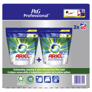 Detergent de rufe capsule Ariel Professional All in1 PODS Regular, 120 spalari