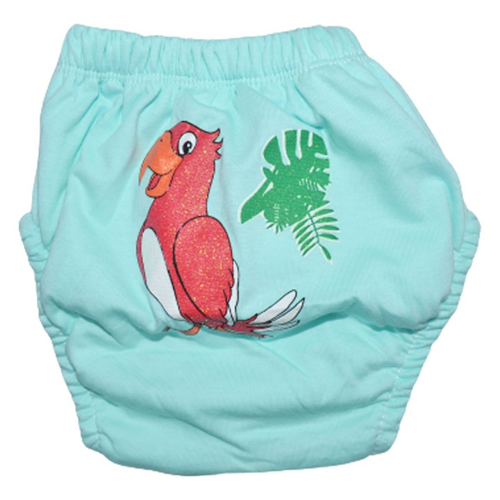 Chiloti de trecere la olita refolosibili pentru baieti Mini Junior POS26, Turcoaz +9 kg