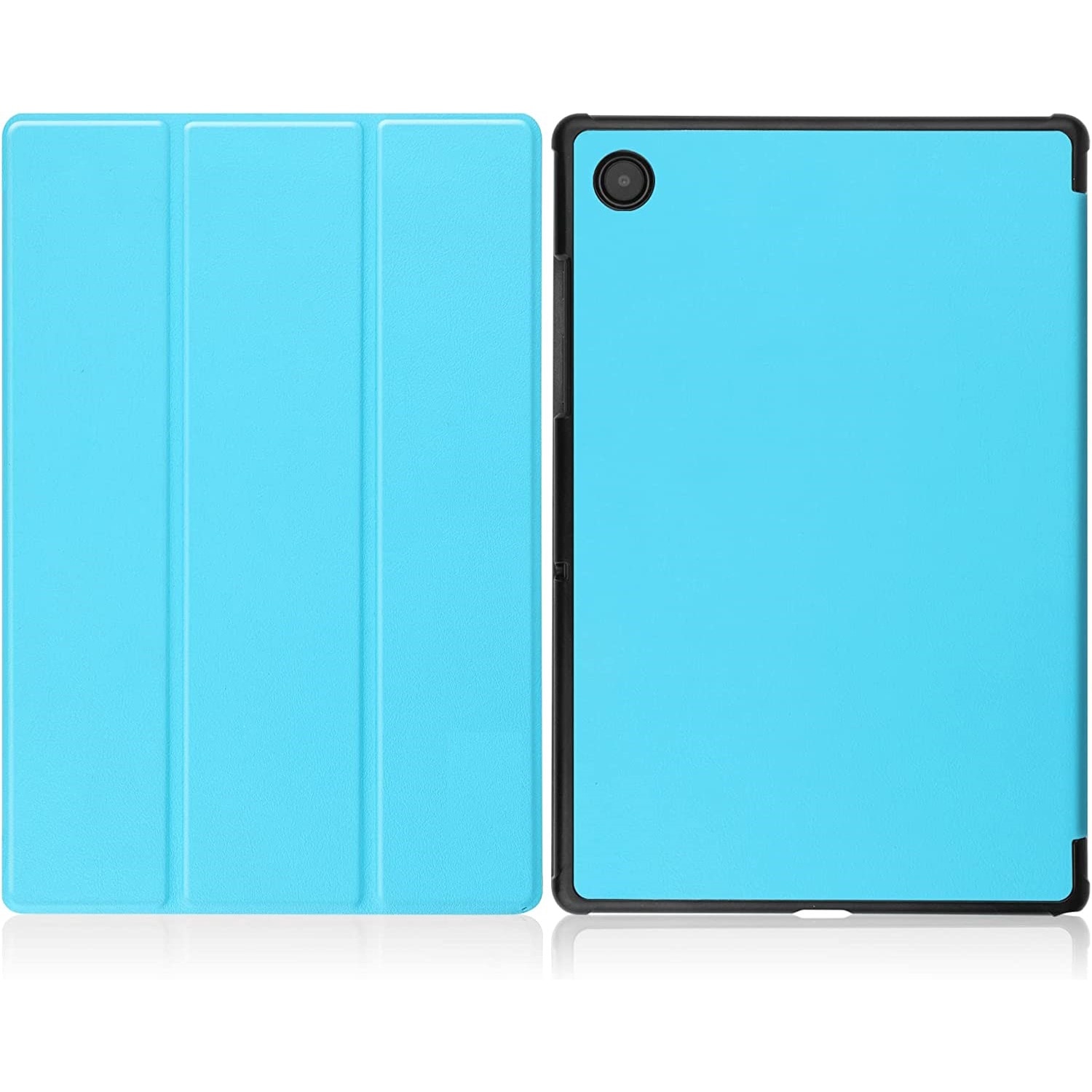 Husa Slim Sigloo, Smart Cover, Trifold, pentru tableta Samsung Galaxy Tab A8 10.5 inch (2022/2021) SM-X200 / X205 / X207, model Blue Marin