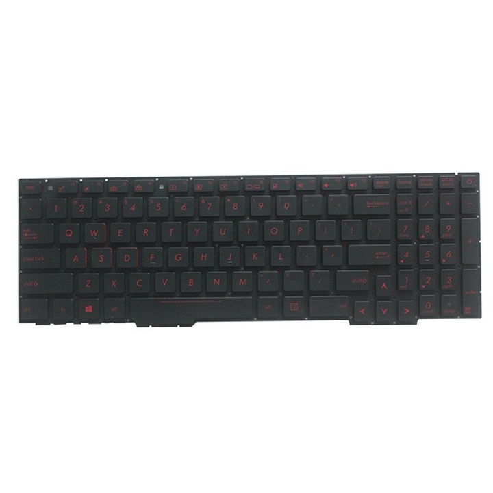 Клавиатура за лаптоп ASUS GL553 GL553VD GL553VE GL553VW GL753 GL753VD GL753VE GL753VW, Осветена