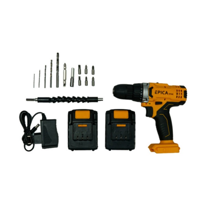 Ударна бормашина, 18 V, 2 батерии 1500mAh, зарядно, професионален куфар