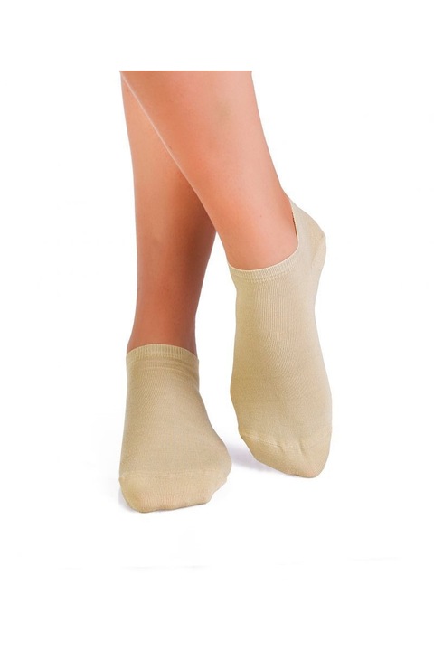 Sosete scurte bambus FINE BAMBOO Sneaker BEIGE