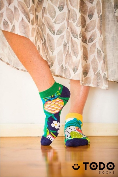 Унисекс къси памучни чорапи Papaya, 39-42 EU