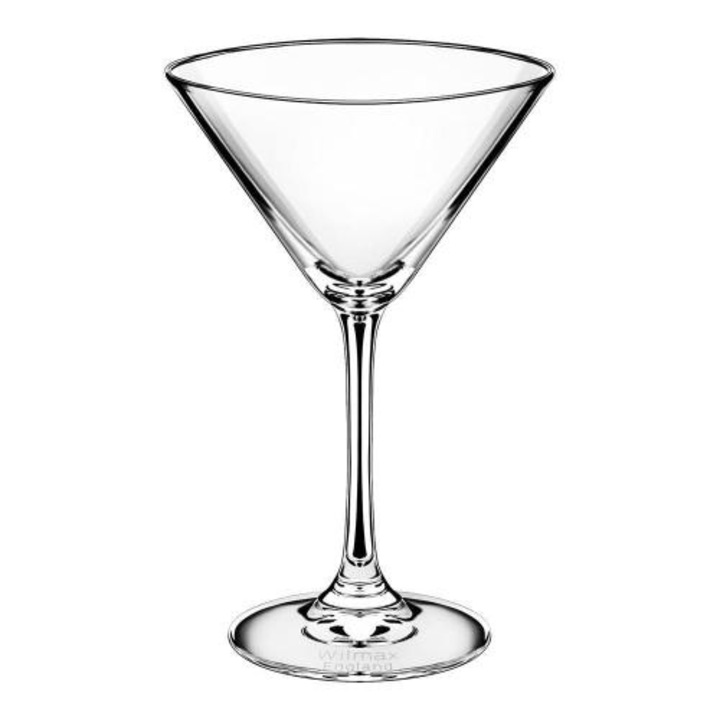Комплект от 6 чаши Martini, WILMAX, 270 ml, стъкло, прозрачно