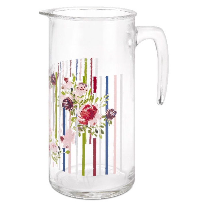 Set 7 piese, carafa 1L si 6 pahare 250ml model English Tea