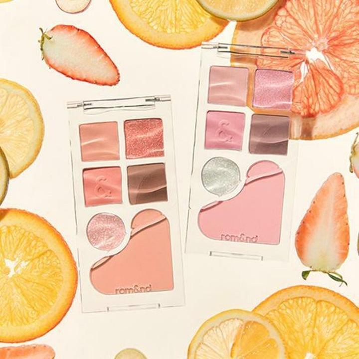 Палитра със сенки Romand Bare Layer Palette 01 Apricot Mood