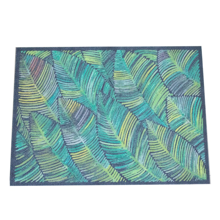 Bejárati szőnyeg 20, csúszásmentes, 40x60cm, poliészter, gumi tartó, nyomtatott típus, vastagság 3 mm, súly 200g, absztrakt minta