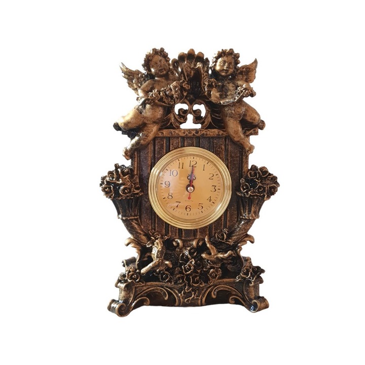 Ceas decorativ, Ingeri, Maro, 26 cm, 8863AL