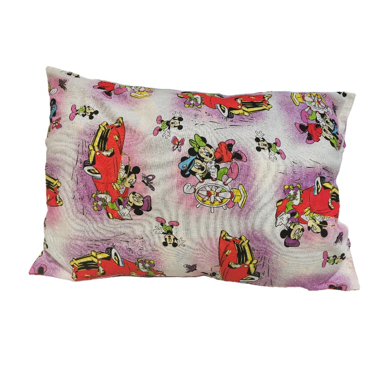 Fata de Perna Minnie&Mickey Mouse Mov Bumbac Satinat 50x70 cm