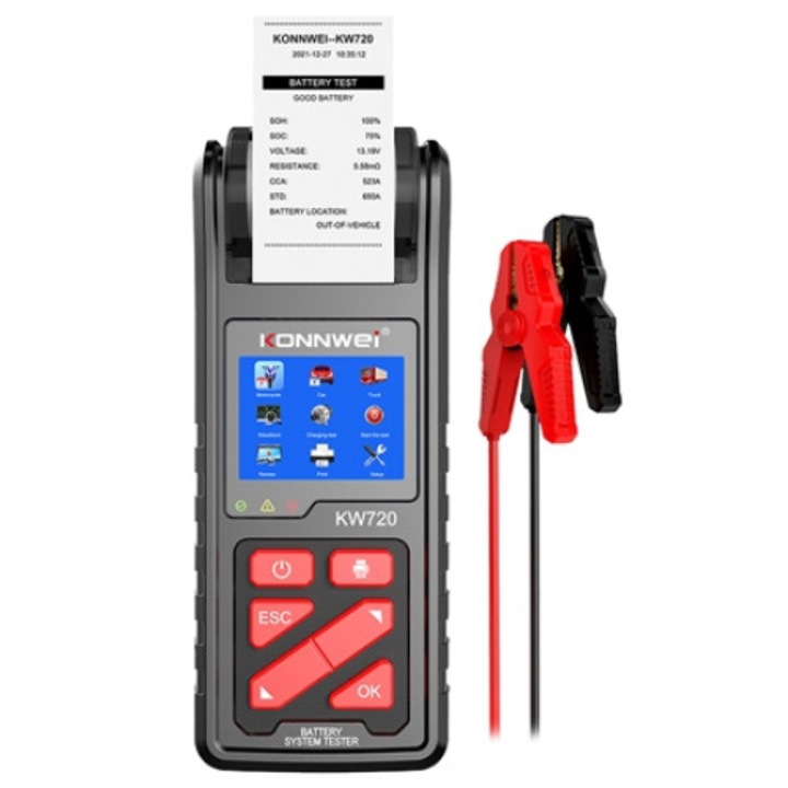 Тестер за батерия за принтер Konnwei Kw720