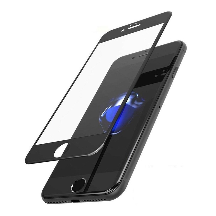 Защитно стъклено фолио ProElite, съвместимо с Apple iPhone 6 Plus|iPhone 6s Plus, ултра устойчиво, пълно покритие, пълно лепило, първокласно качество, черни ръбове