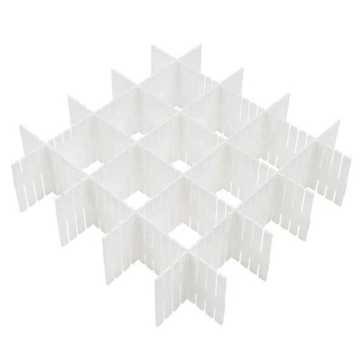 4 db-os fiókos készlet, PVC, fehér, 37 x 7 cm, MaffStuff