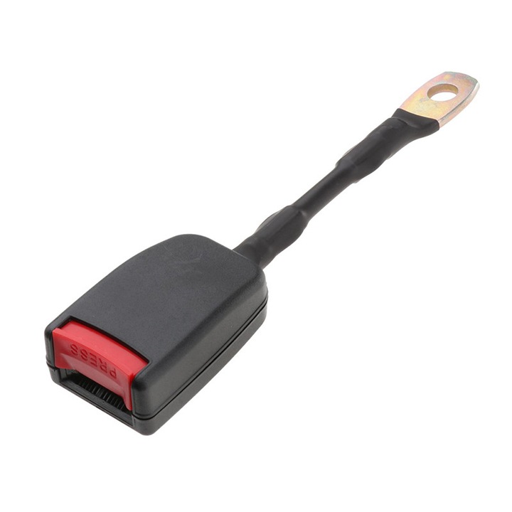 Autó biztonsági öv adapter, EELHOE, Acél/ABS, Fekete