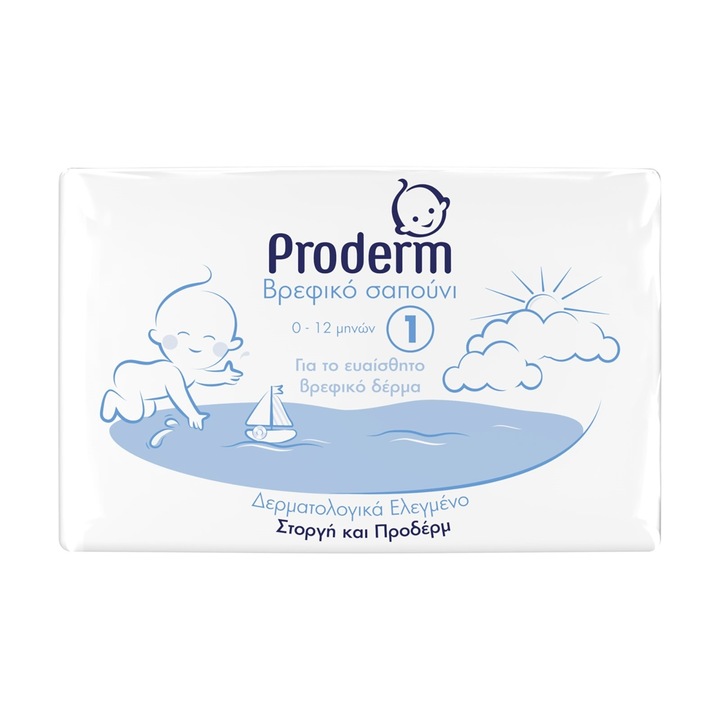 Sapun pentru bebelusi, Proderm, 90 g