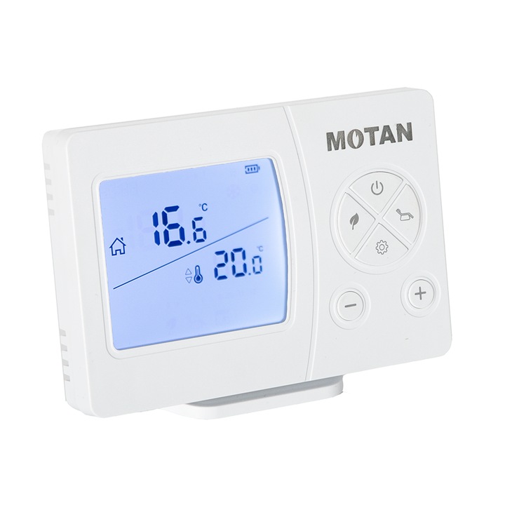 Termostat ambient wireless SENNA 270 RF, digital, 2 moduri functionare, 0.1C sensibilitate masurare temperatura, -10˚C / 50˚C temperatura maxima operare
