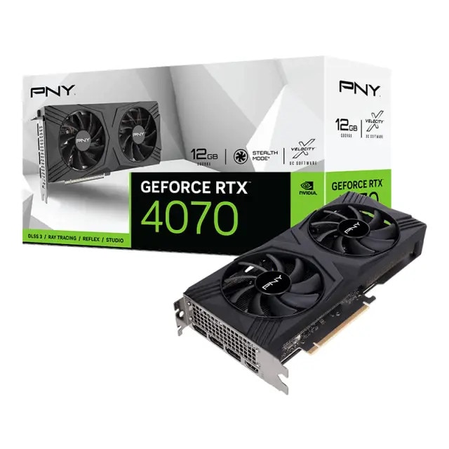 Placa video PNY GeForce RTX 4070 VERTO DUAL 12GB GDDR6X - eMAG.ro