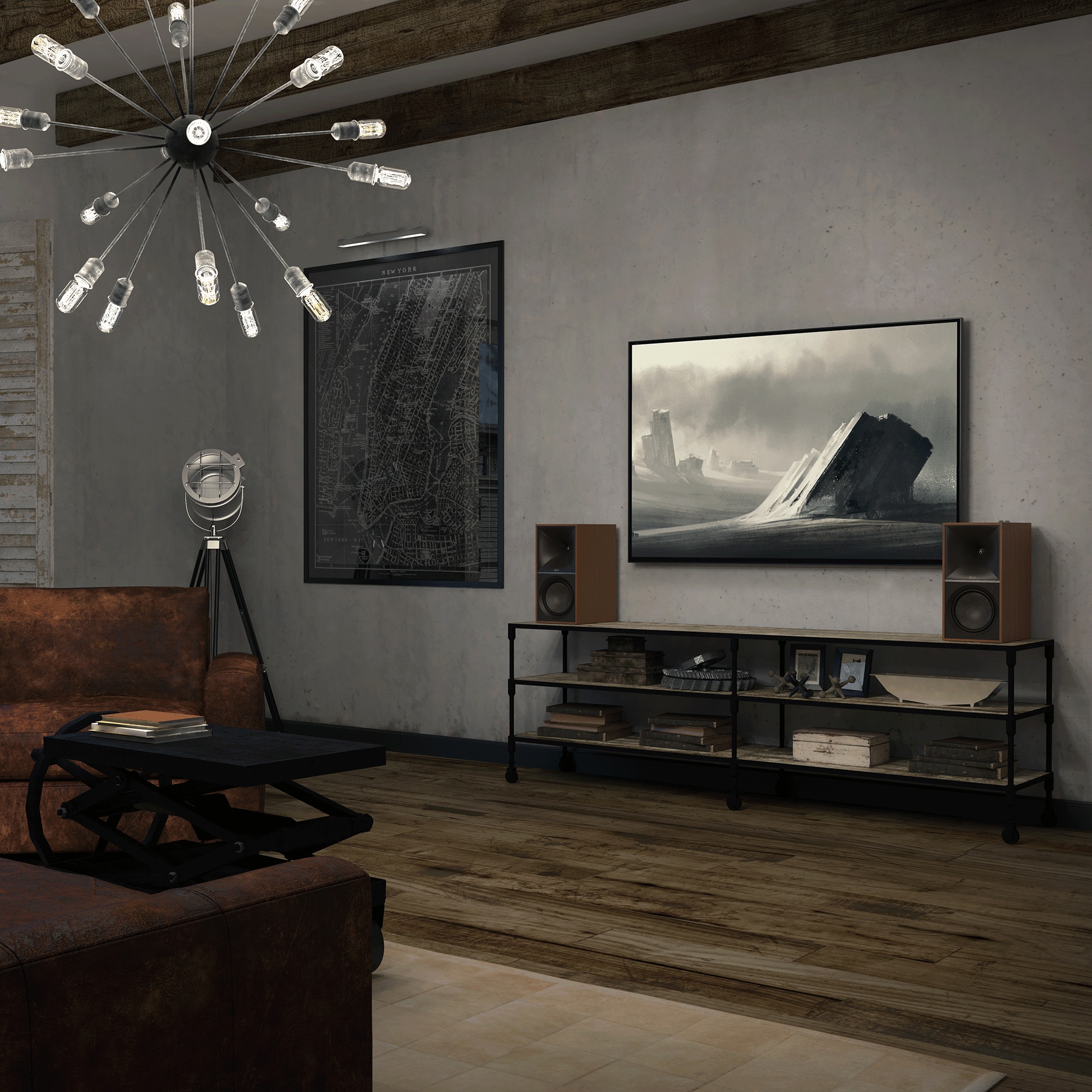 Set 2 boxe active Klipsch The Nines, Maro