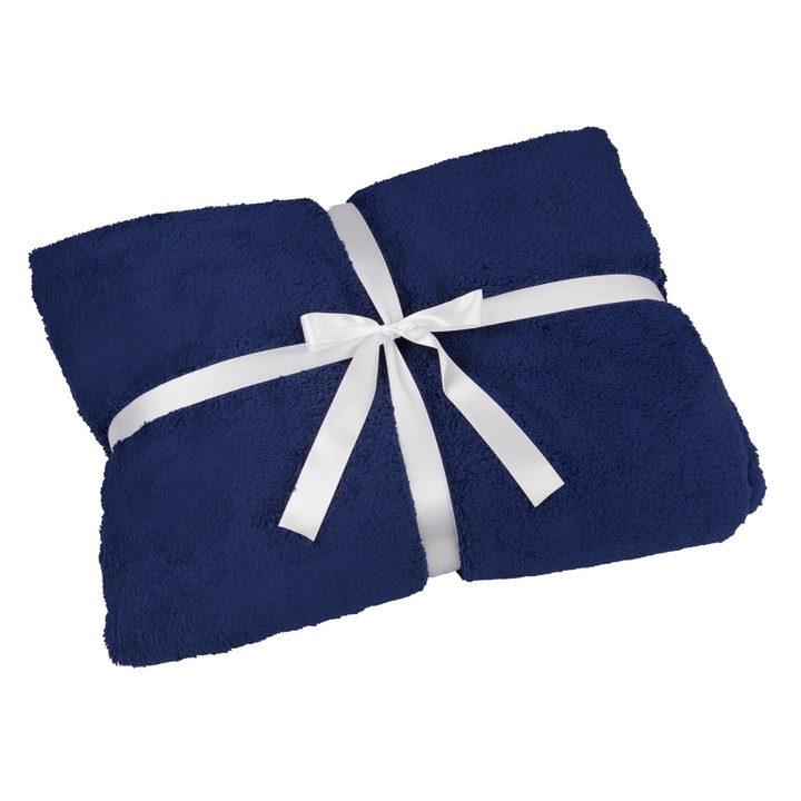 Одеяло, DKAREN, 180 x 240 см, полиестер, синьо