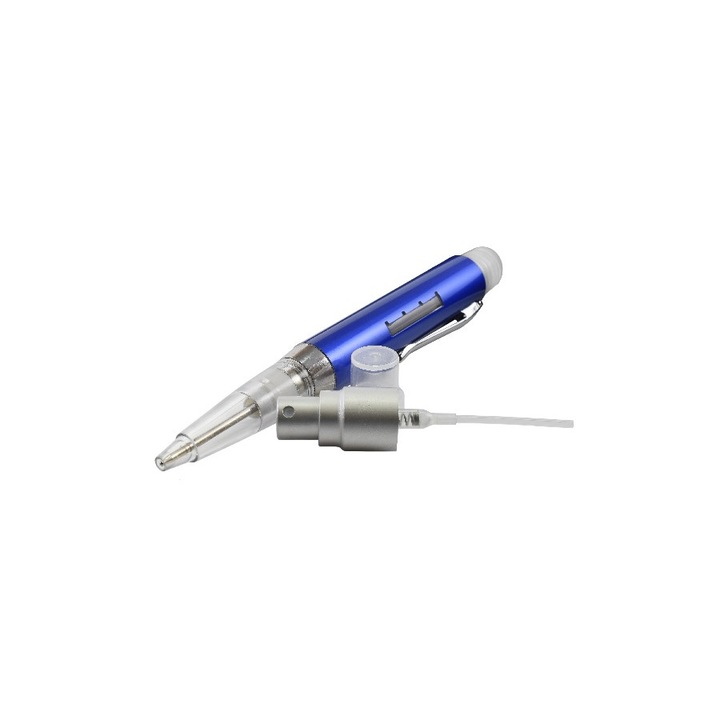 Tollmodell kozmetikai tartály spray funkcióval 4 ml, aromaterápiához, illóolajokhoz, parfümhöz, kék