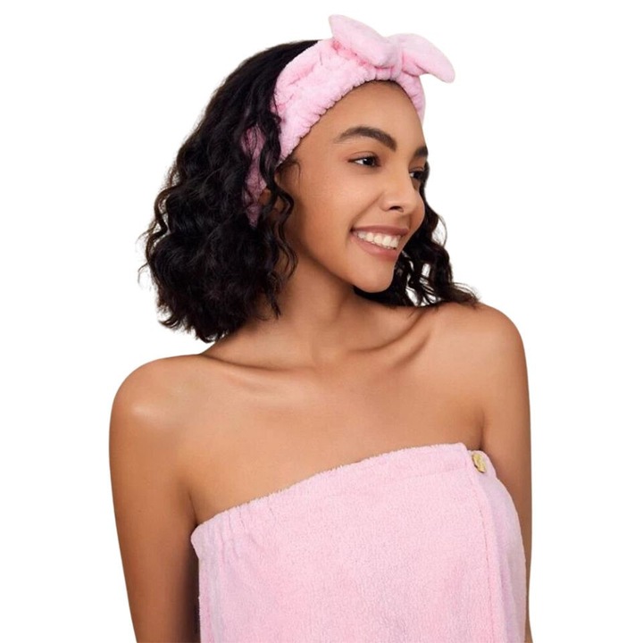 Bentita cosmetica elastica microfibra Roz 339