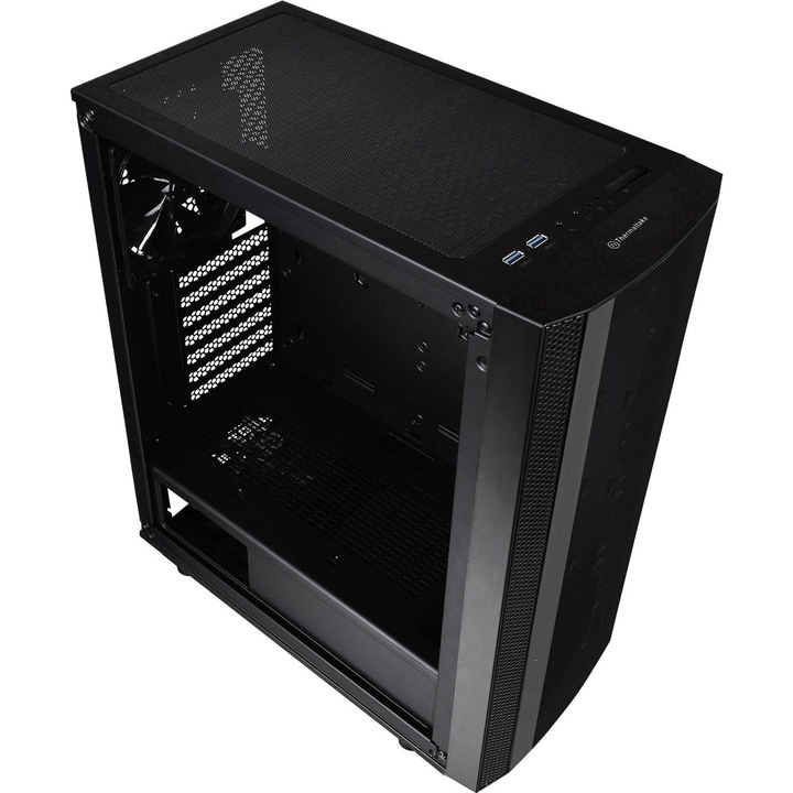 PC кутия Thermaltake Versa J25 TG, CA-1L8-00M1WN-00, ATX, Micro ATX, Mini ITX, Черен