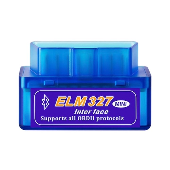 Interfata diagnoza OBD II elSales ELS-TST, Bluetooth, cu cip ELM V1.5, albastru