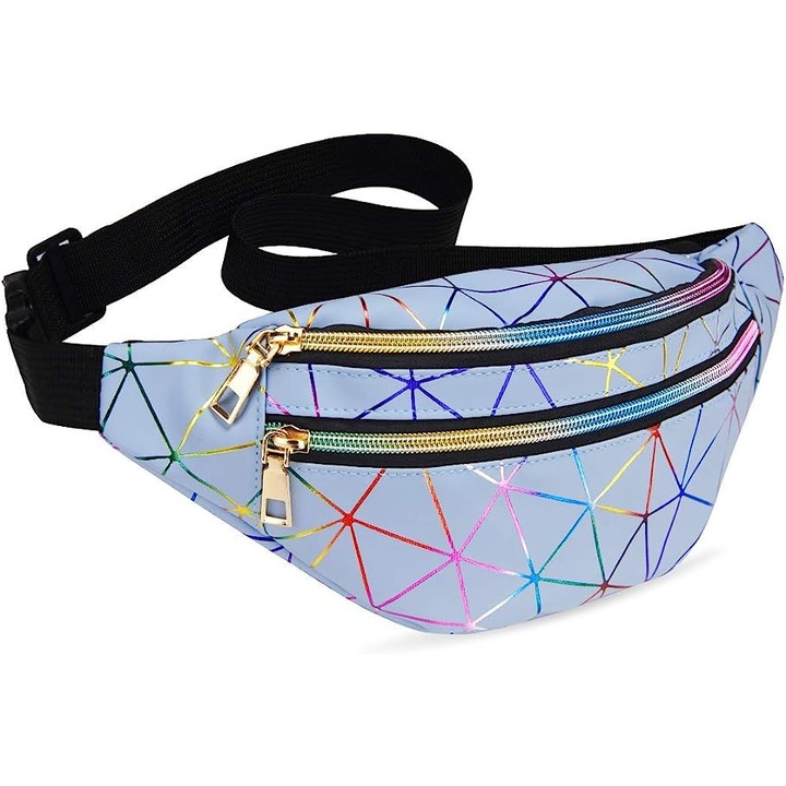 Vízálló kézitáska, háromszög modell, Ezüst