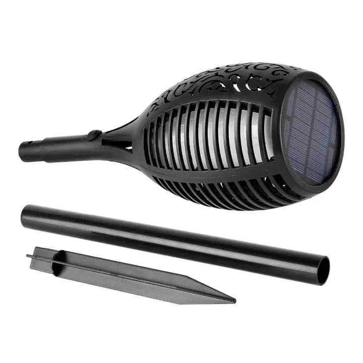 Torta Solara LED GREATON, Tip Lampa, Cu Efect De Flacara, Incarcare Solara, Pentru Gradin Si Curte, 25 x 25 x 12.8 cm