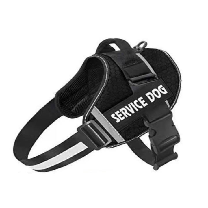 BOMSTOM IDC Power hám kutyáknak, Kis méret, 10-20kg, Fekete