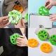 Set 2 dispozitive ElastiX pentru colectarea parului de animale, pentru masina de spalat, reutilizabile, portocaliu/verde, 8 cm