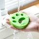 Set 2 dispozitive ElastiX pentru colectarea parului de animale, pentru masina de spalat, reutilizabile, portocaliu/verde, 8 cm