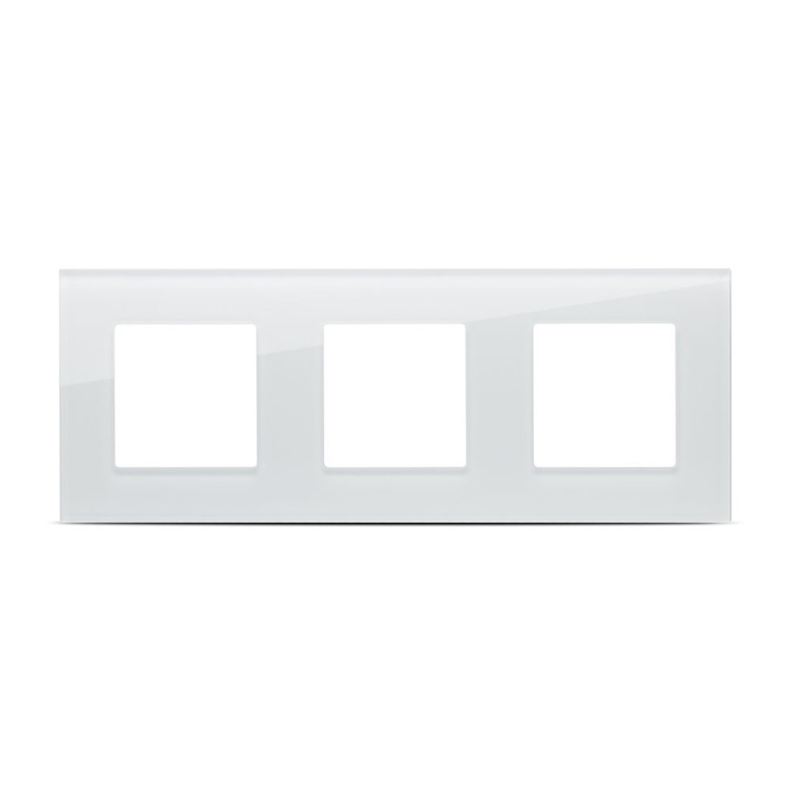 Rama 3P alb, aparataj touch PULSAR NS