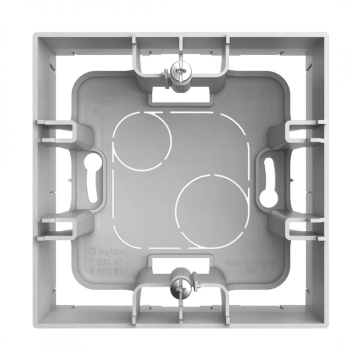 Doza Montaj Aparent Legrand Salbei Alb 767147