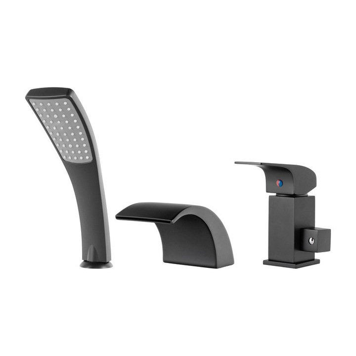 Baterie cada Silla S-1169B, tip cascada, 3 gauri, montaj pe cada, Negru