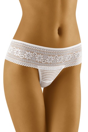 Strings Pour Femmes Wolbar WB14 - Blanc - Taille M - 83% Polyamide, 17% Élasthanne