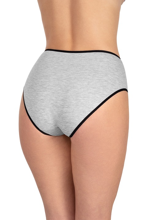 Chiloti clasic, Vivisence, 3 pachete, 4017, Gri deschis, XL