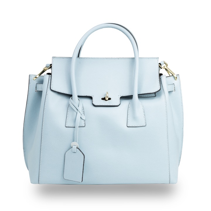 Női pénztárca, bőr, Toro Nero, Ioana, világoskék