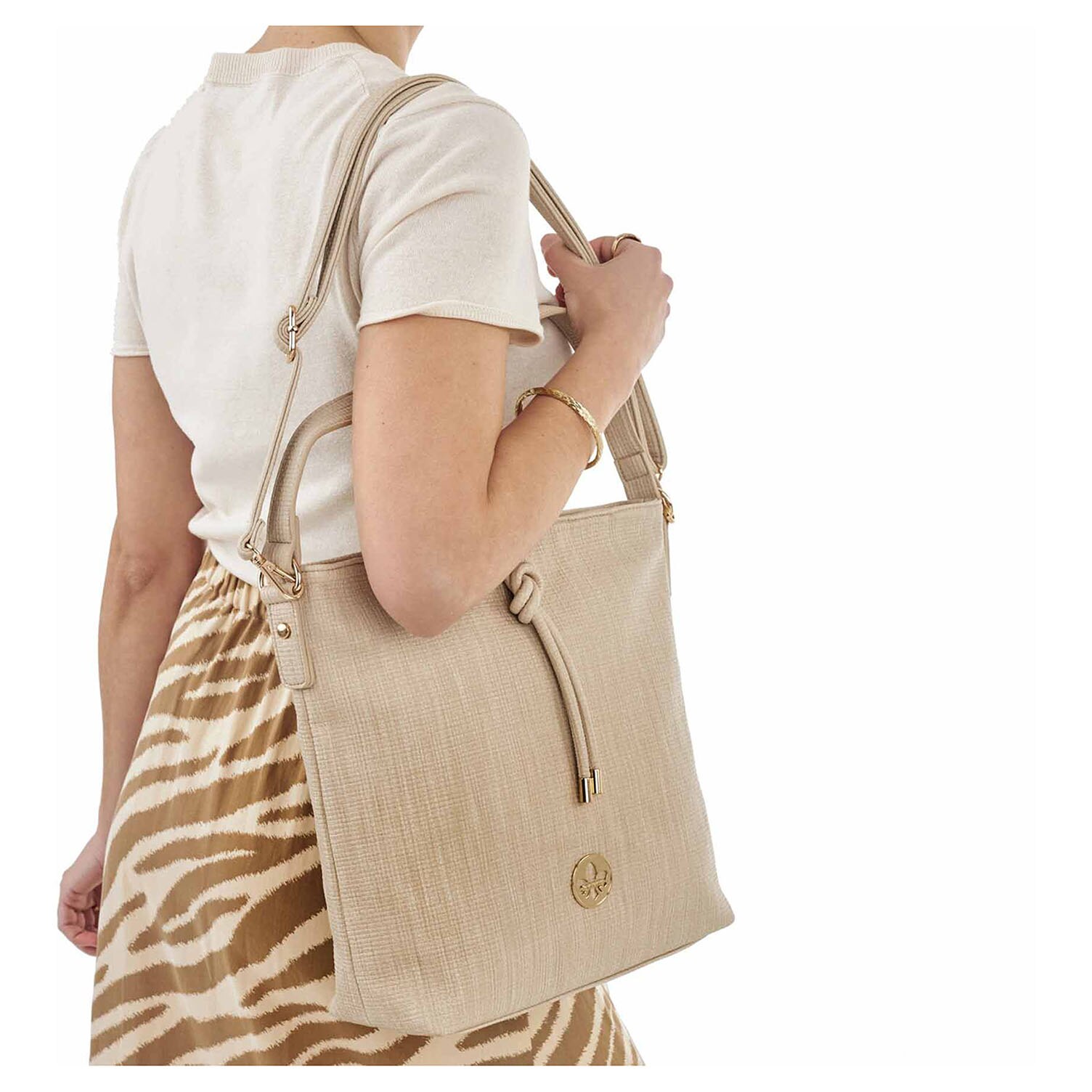 Rieker - Schoudertas voor dames - Bruin