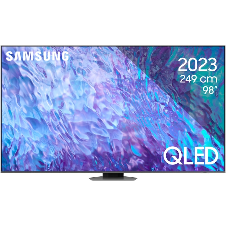 Телевизор Samsung QLED 98Q80C, 98" (249 см), Smart, 4K Ultra HD, 100 Hz, Клас F