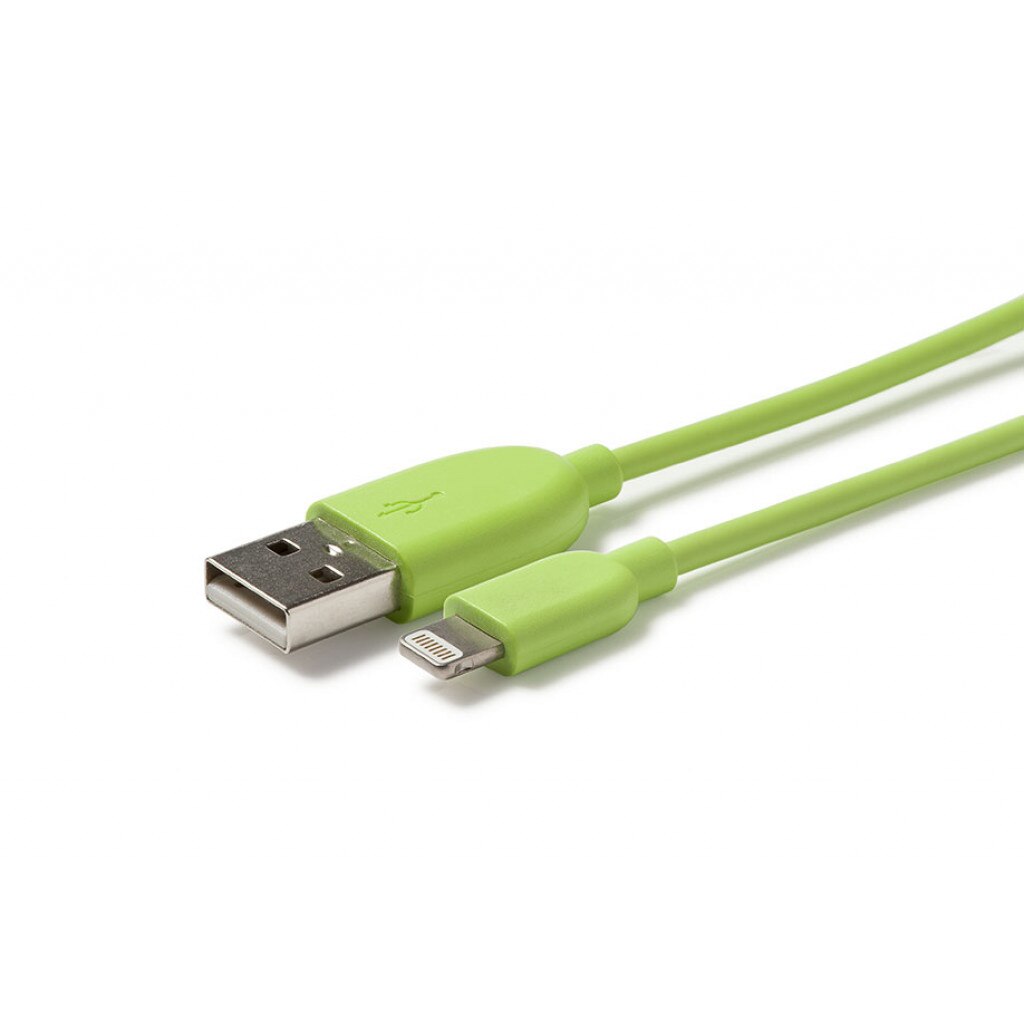 Cablu Alimentare iPhone, iPad, iPod Techlink iWires USB 2.0 Verde 1.2m