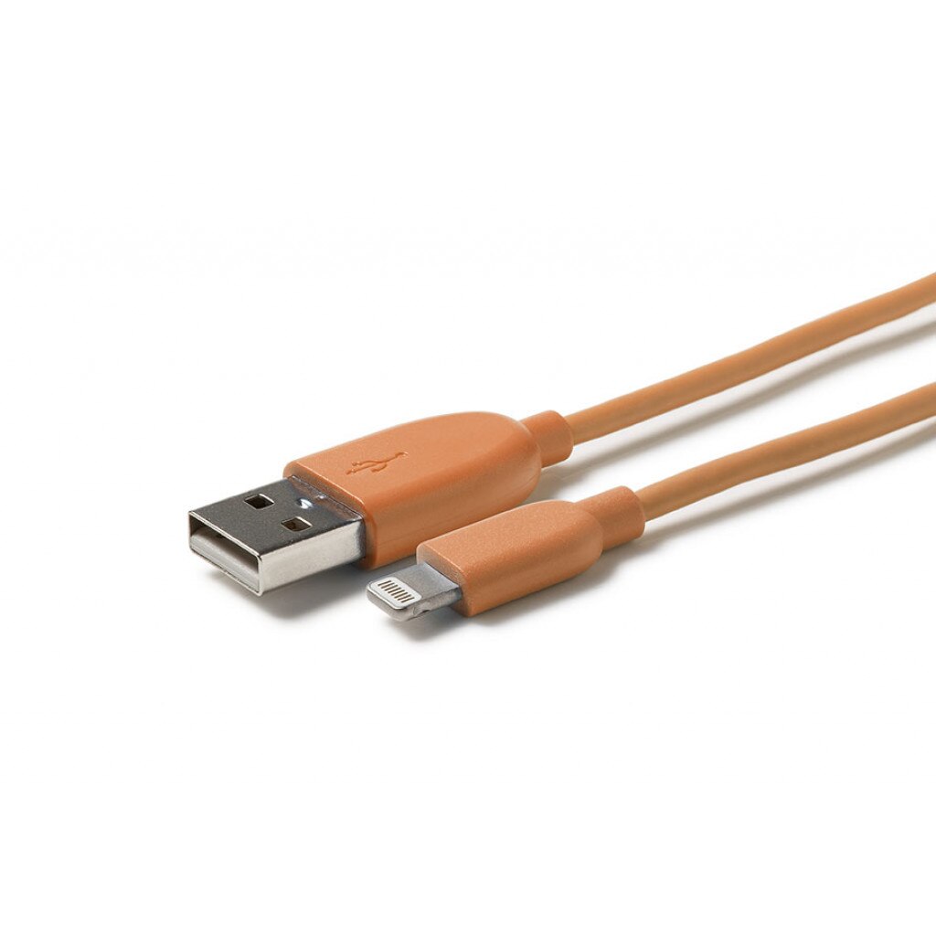 Cablu Alimentare iPhone, iPad, iPod Techlink iWires USB 2.0 Portocaliu 1.2m