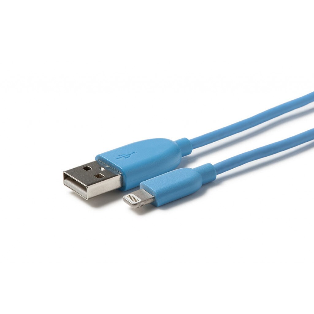 Cablu Alimentare iPhone, iPad, iPod Techlink iWires USB 2.0 Albastru 2.0m