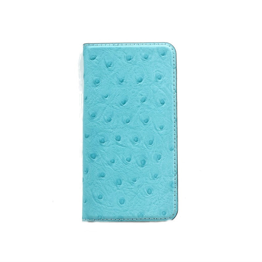 Husa de protectie Tellur Book, magnetica, piele de strut, pentru Samsung S6, Turcoaz