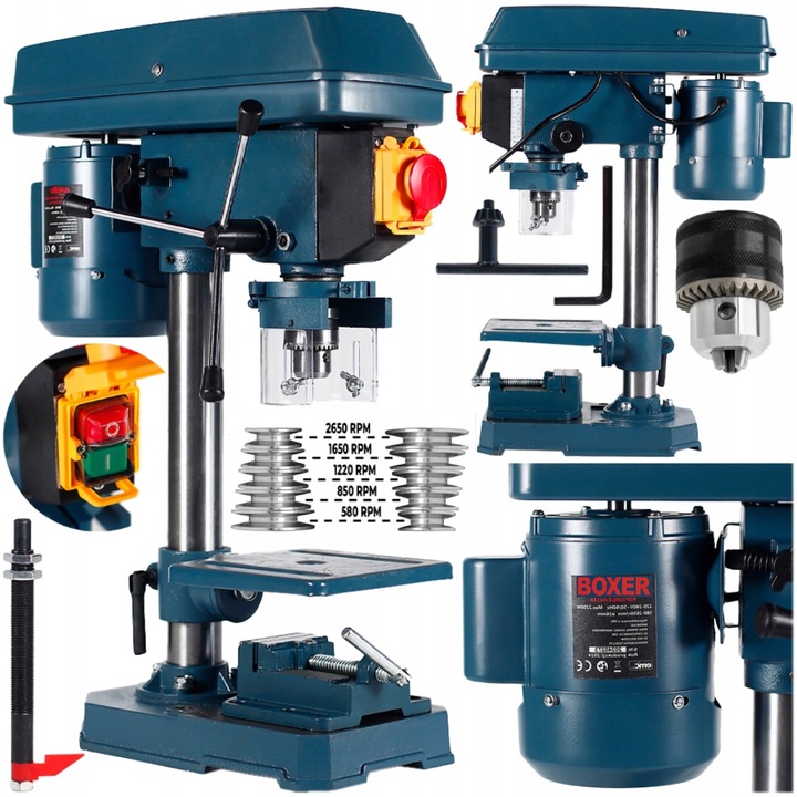 Aparat, masina de gaurit, bormasina fixa 16mm de banc coloana verticala (BX-2084)